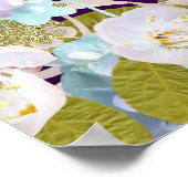 Pick a Seat - Plum Paars en Spring Floral Poster (Hoek)