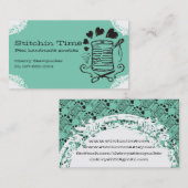 Pick color doedle needle naaktnaaddruk visitekaartje (Voorkant / Achterkant)