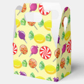 Pick en Mix Snoep Yellow Pattern Bedankdoosjes (Geopend)
