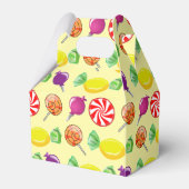 Pick en Mix Snoep Yellow Pattern Bedankdoosjes (Voorkant Zijde)