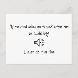 Pick Husband of Audiology Briefkaart