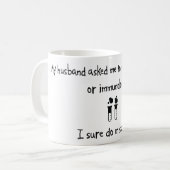 Pick Husband of immunologie Koffiemok (Voorkant links)