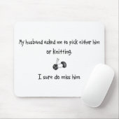 Pick Husband of Knitting Muismat (Met muis)