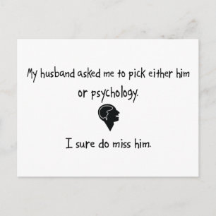 Pick Husband of Psychology Briefkaart