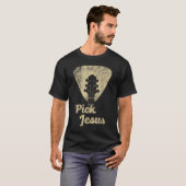 Pick Jesus Guitar Christian Shirt (Voorkant volledig)