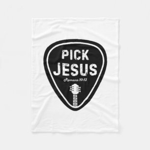 Pick Jesus T Shirt Romeinen 10_13 Christelijke git Fleece Deken