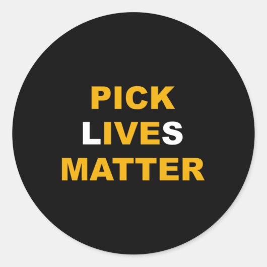 Pick Lives Sticker Sticker (Voorkant)