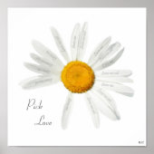 Pick Love Daisy Poster (Voorkant)