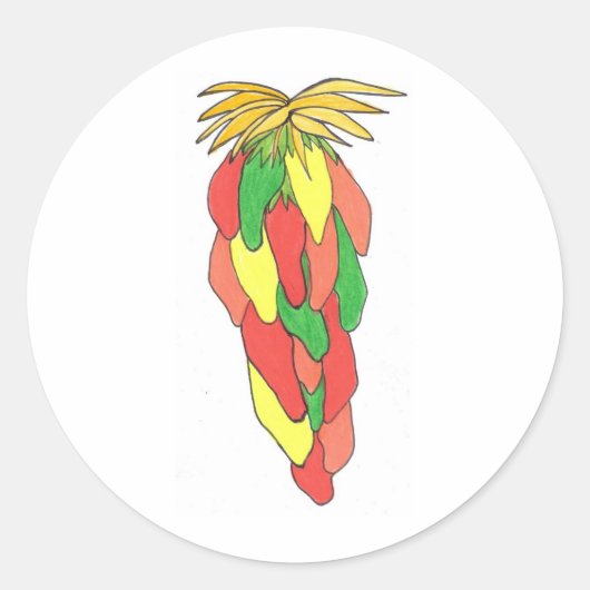 Pick of the Peppers Ronde Sticker (Voorkant)