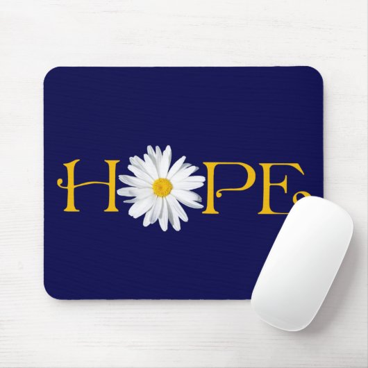 Pick Own Background - Shasta Daisy Hope Mousepad Muismat (Met muis)