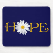 Pick Own Background - Shasta Daisy Hope Mousepad Muismat (Voorkant)