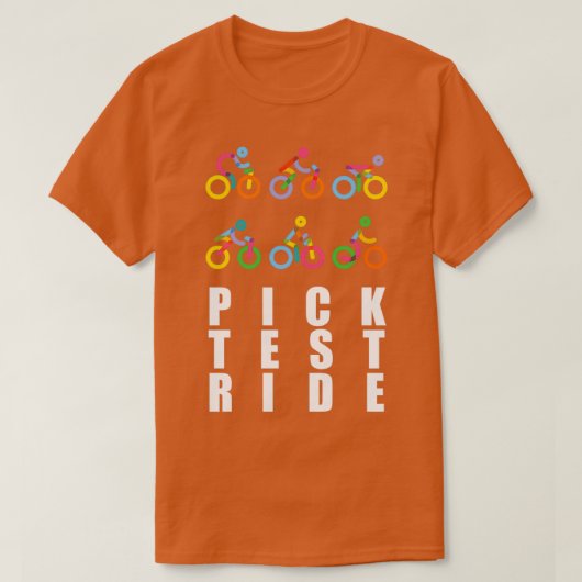 Pick Test Ride T-shirt (Design voorkant)