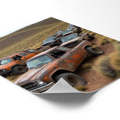  pick-up leidt de race poster (Hoek)