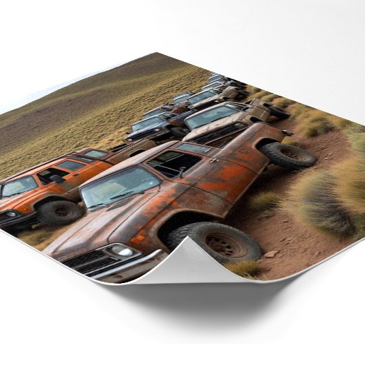  pick-up leidt de race poster (Hoek)