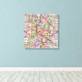 Pick-up Sticks 12 x 12 verpakt canvas Afdruk (Insitu (Houten vloer))