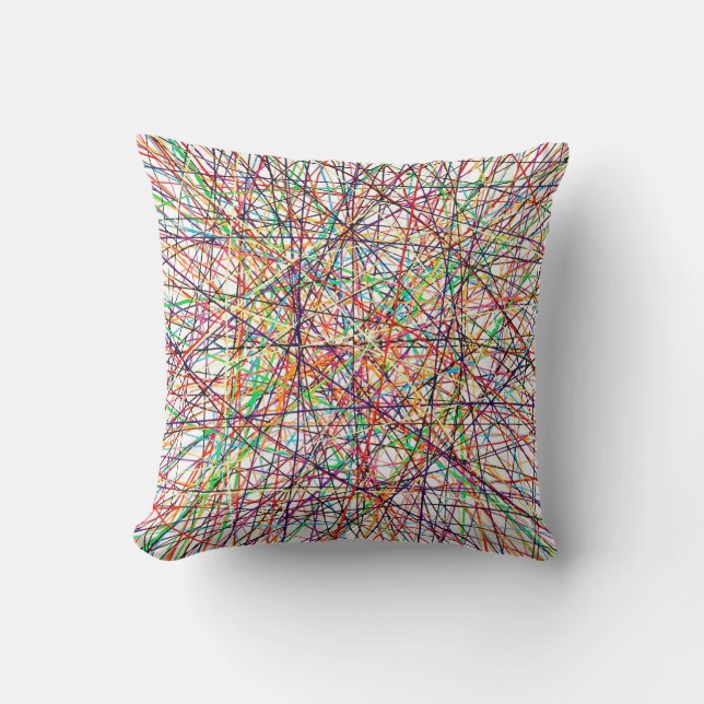 Pick Up Sticks 16 x 16 Poly Sierkussen (Voorkant)