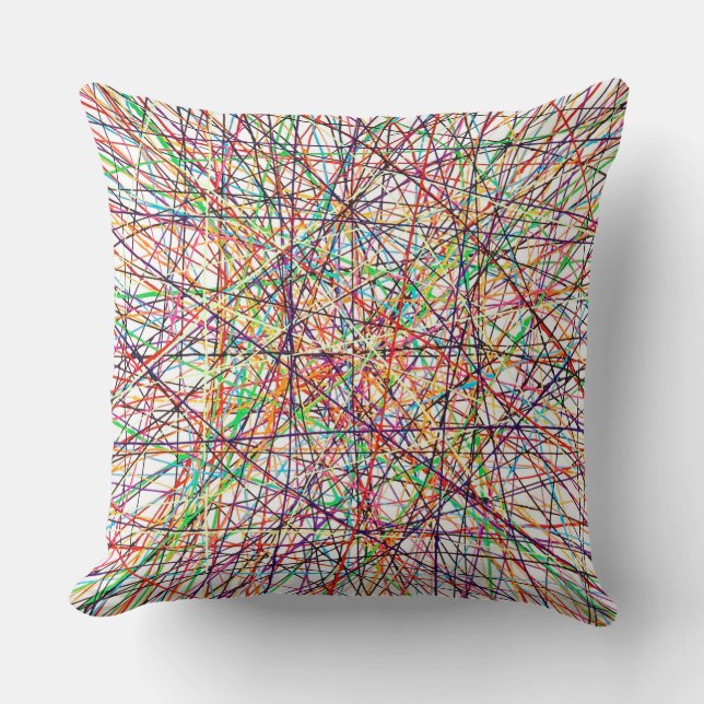 Pick Up Sticks 20 x 20 Poly Sierkussen (Voorkant)
