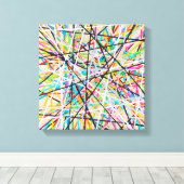 Pick Up Sticks 2 12 x 12 Ingepakt Canvas Afdruk (Insitu (Houten vloer))