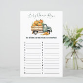  pick-up truck Baby naam race douche spel (Staand voorkant)