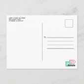 pick-up truck & bomen boerderij kerst briefkaart (Achterkant)