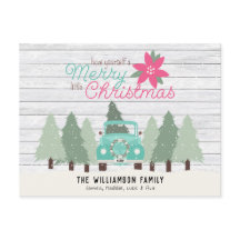  pick-up truck & bomen boerderij kerst