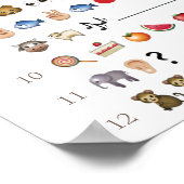  pick-up truck emoji Baby shower spel Poster (Hoek)