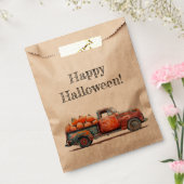 pick-up truck pompoenoogst bedankzakje (Gezegeld)