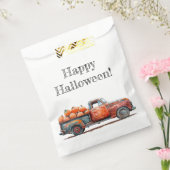 pick-up truck pompoenoogst bedankzakje (Gezegeld)