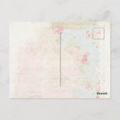  pick-up truck rustieke Waterverf Hallo Briefkaart (Achterkant)