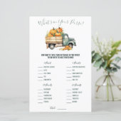 pick-up truck Wat zit er in je tas? Spel (Staand voorkant)