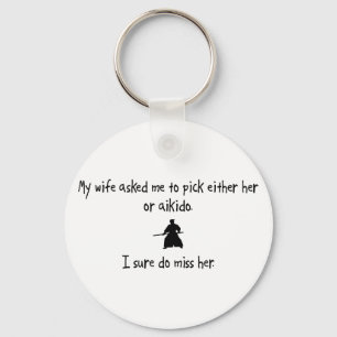 Pick Wife of Aikido Sleutelhanger