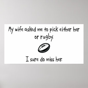 Pick Wife of Rugby Poster
