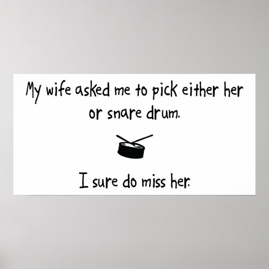 Pick Wife of Snare Drum Poster (Voorkant)