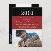 Pick-Your-Own-Color Afstuderen Briefkaart (Voorkant / Achterkant)