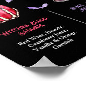 Pick Your Poison Halloween 2 Cocktail Menu  Poster (Hoek)