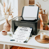 Pick Your Potion Halloween Baby Shower Drink Menu Poster