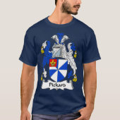 Pickard Coat of Arms Family Crest T-shirt (Voorkant)