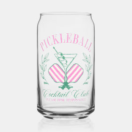 Pickball Cocktail Club Blikvorm Glas