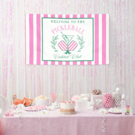 Pickball Cocktail Club | Drankjes en Drinken Spandoek