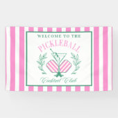 Pickball Cocktail Club | Drankjes en Drinken Spandoek (Horizontaal)