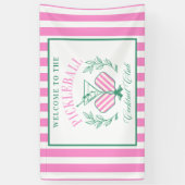 Pickball Cocktail Club | Drankjes en Drinken Spandoek (Verticaal)