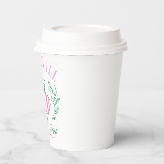 Pickball Cocktail Club Papieren Bekers (Links)