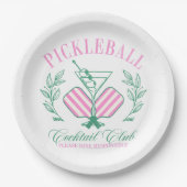 Pickball Cocktail Club Papieren Bordje (Voorkant)