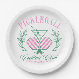 Pickball Cocktail Club Papieren Bordje