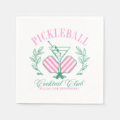 Pickball Cocktail Club Servet (Voorkant)