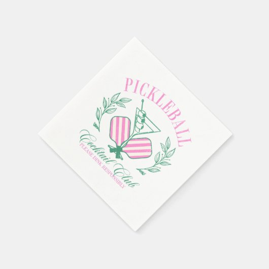 Pickball Cocktail Club Servet (Hoek)