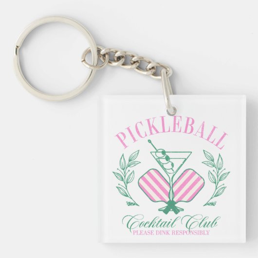 Pickball Cocktail Club Sleutelhanger (voorkant)
