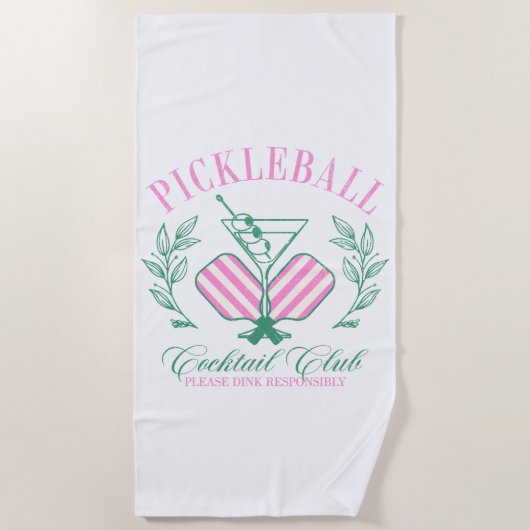 Pickball Cocktail Club Strandlaken (Voorkant)