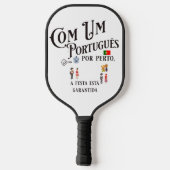 Pickball Paddle Com um Portugues por perto (Achterkant)