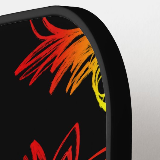 Pickball Paddle regenboog ananas (Links Detail)